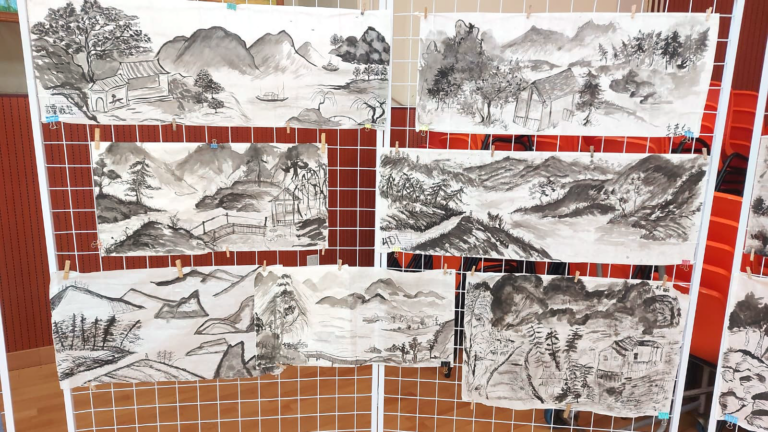 紮染及水墨畫學生作品展03